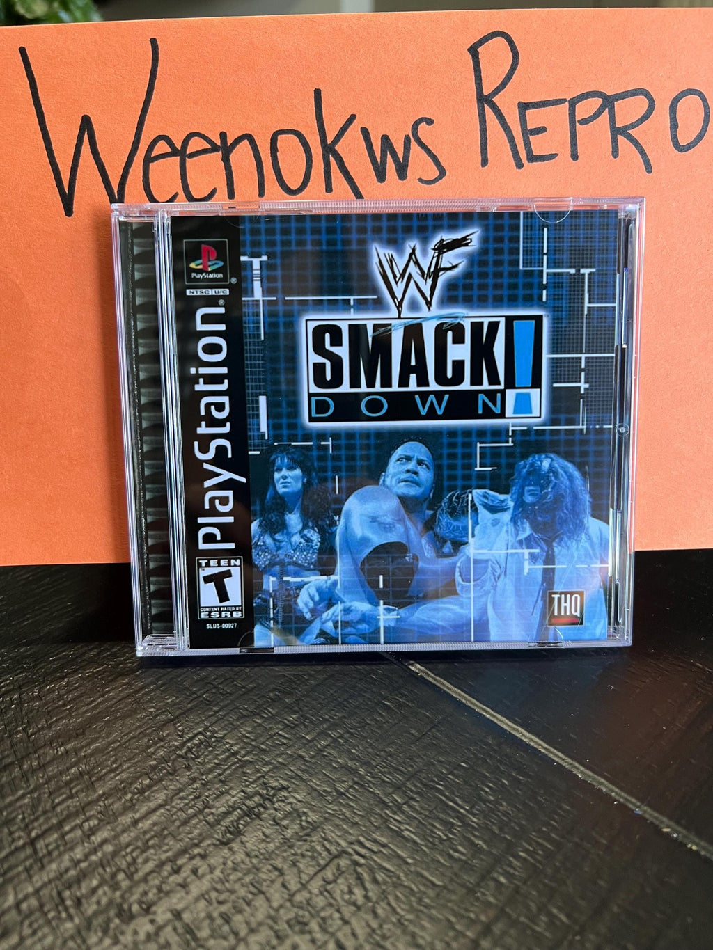 WWF Smackdown! REPLACMENT CASE No Disc ps1