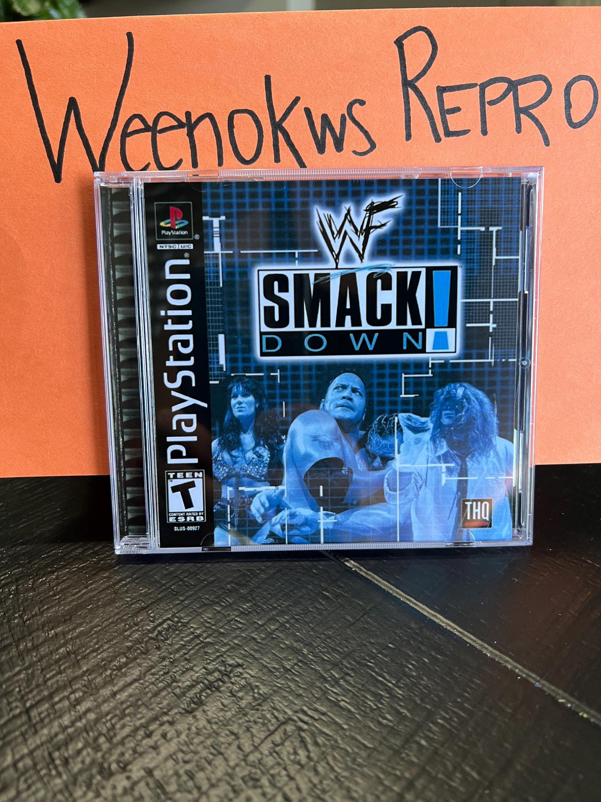 WWF Smackdown! REPLACMENT CASE No Disc ps1