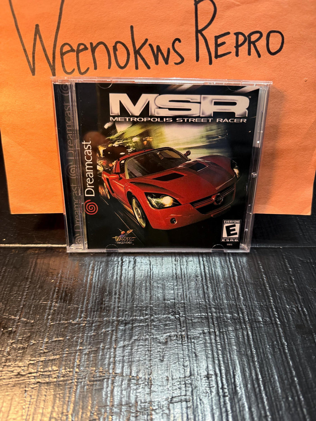 MSR Metropolis Street Racer REPRODUCTION CASE No Disc! Dreamcast
