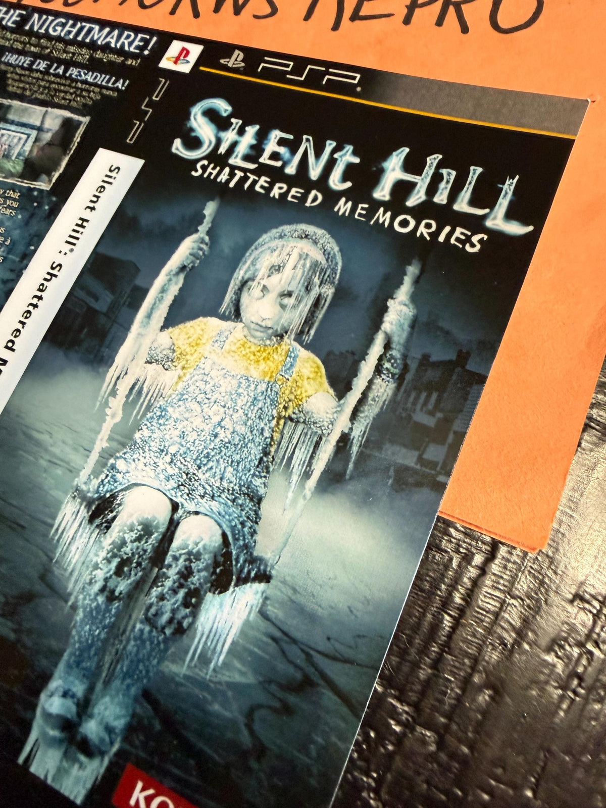 Silent Hill Shattered Memories REPLACEMENT Artwork Only No Case! PSP