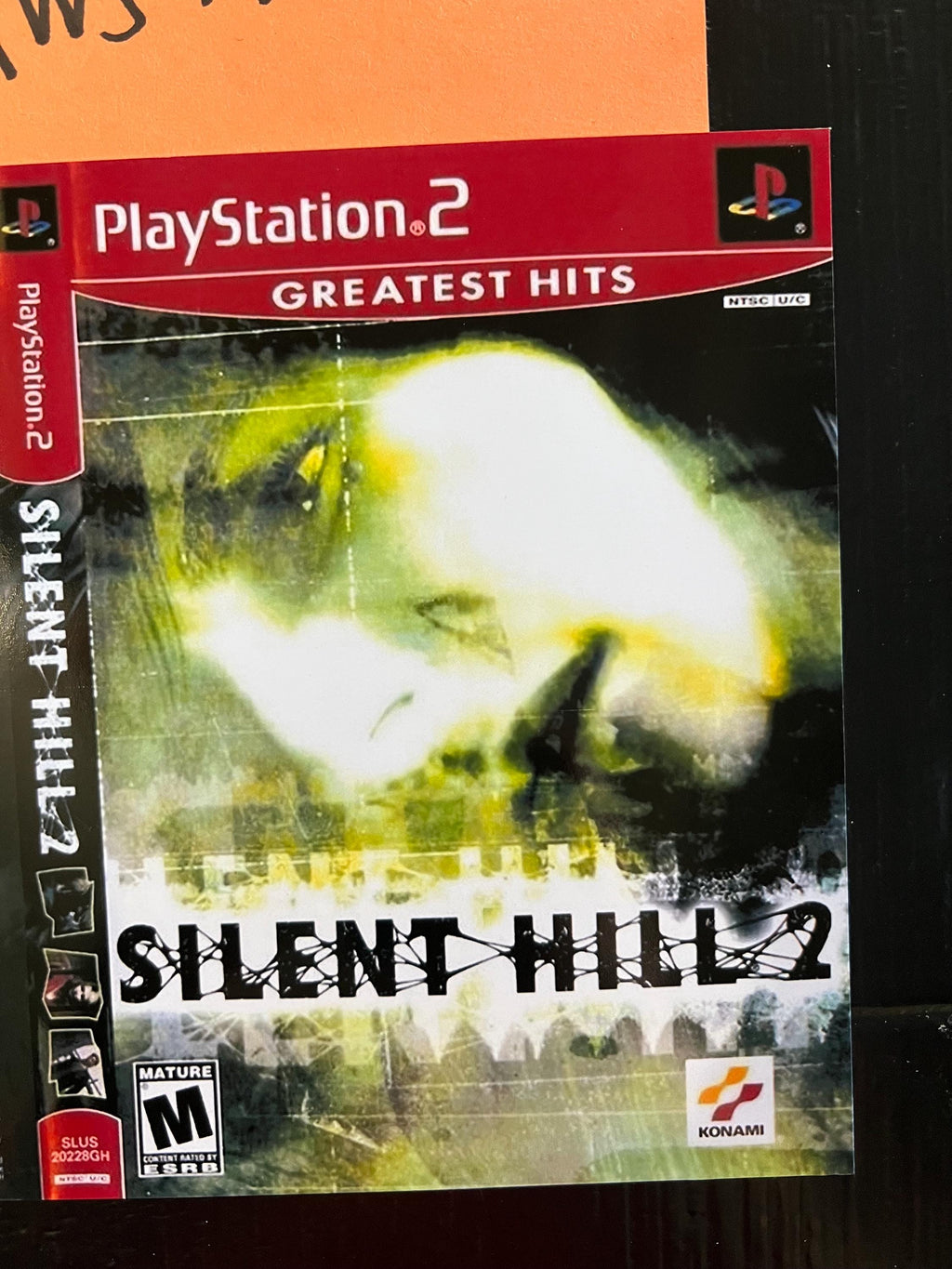 Silent Hill 2 Greatest Hits REPLACEMENT Art Only No Disc No Case ps2