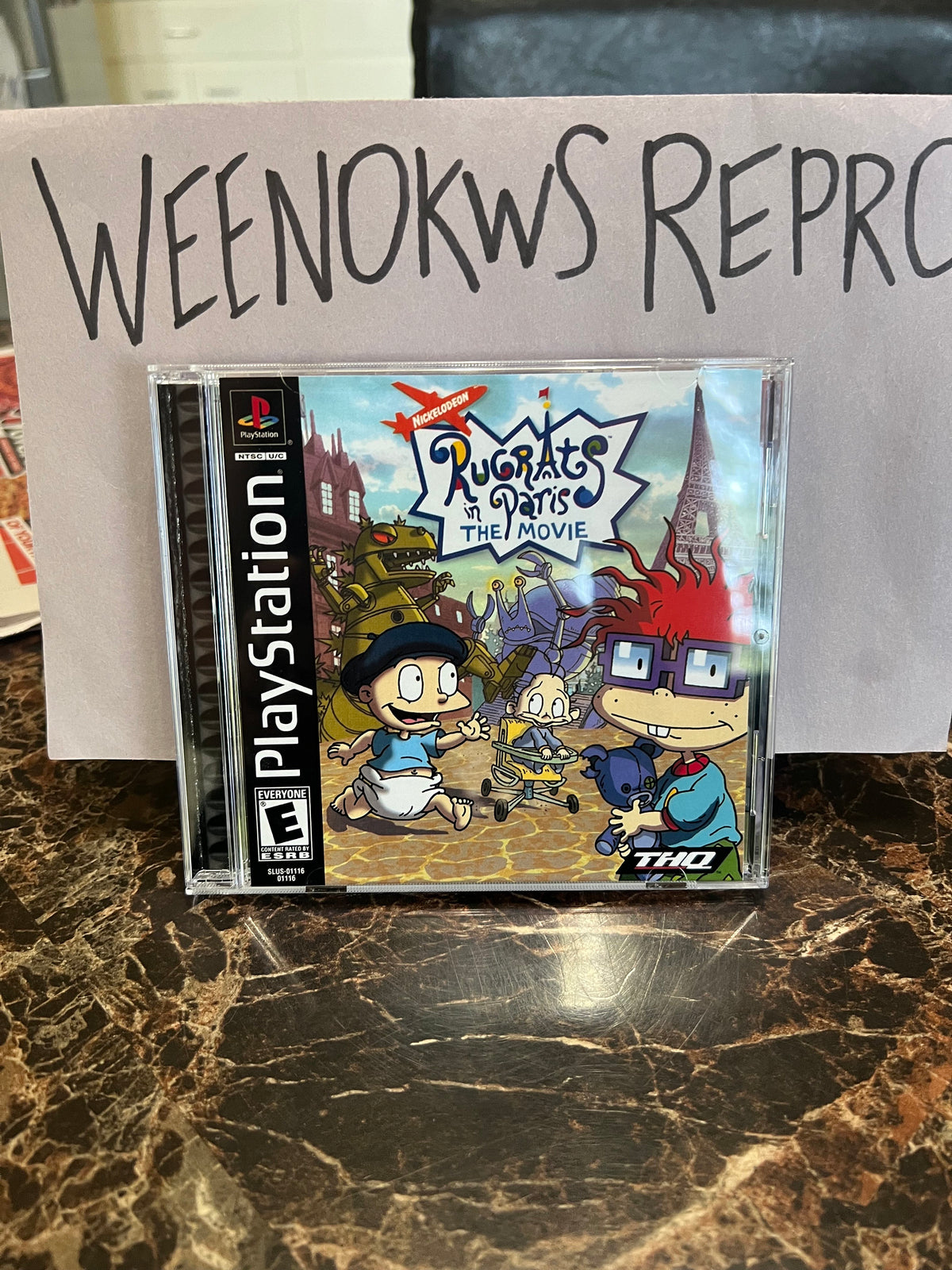 Rugrats in Paris The Movie REPLACEMENT CASE No Disc ps1