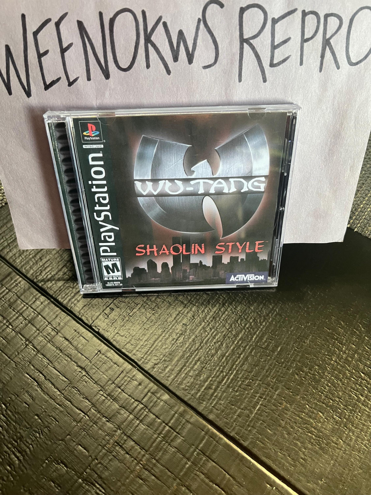 Wu Tang Shaolin Style REPLACMENT CASE No Disc! ps1