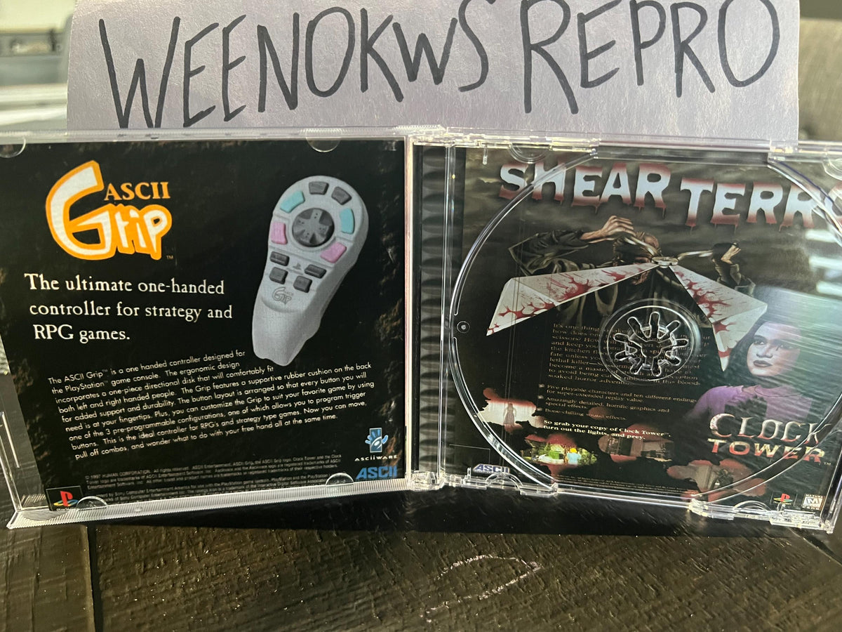Clock Tower REPLACMENT CASE No Disc!! Ps1