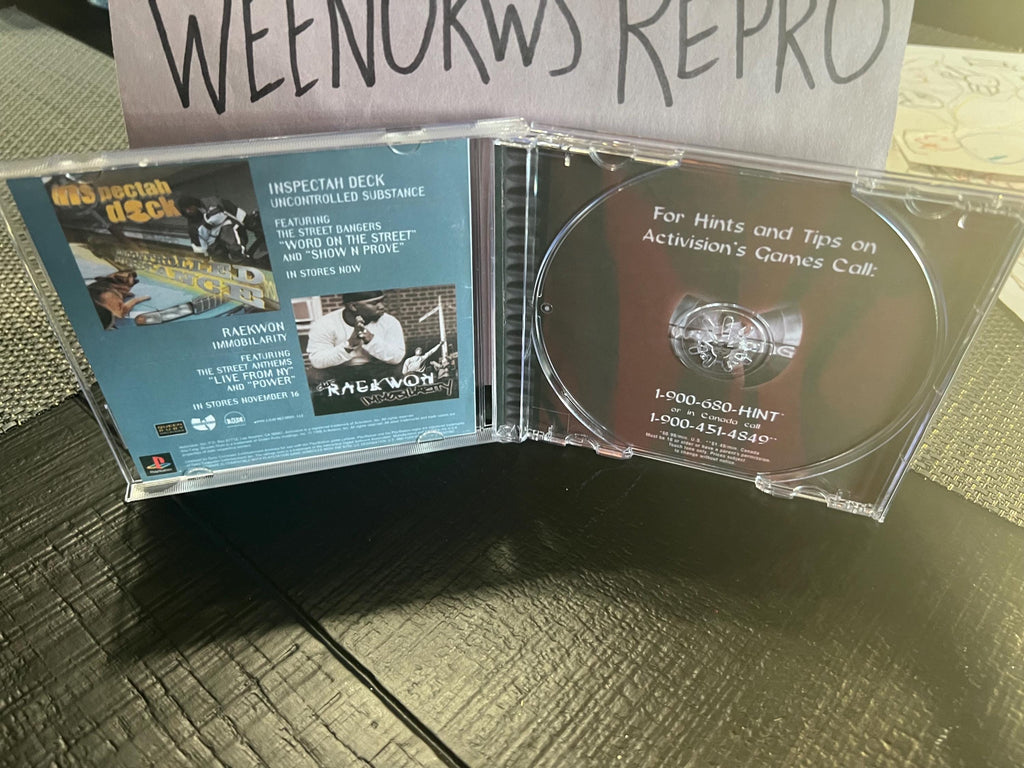 Wu Tang Shaolin Style REPLACMENT CASE No Disc! ps1