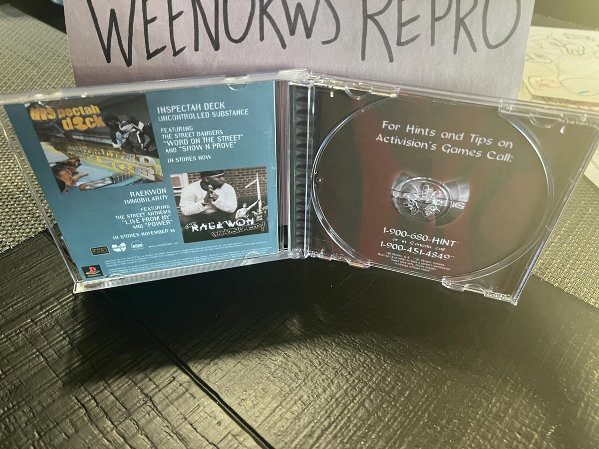 Wu Tang Shaolin Style REPLACMENT CASE No Disc! ps1