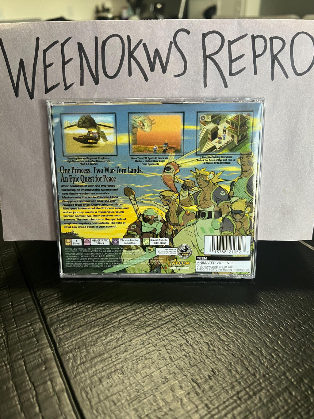 Breath of Fire IV REPLACMENT CASE No Disc ps1