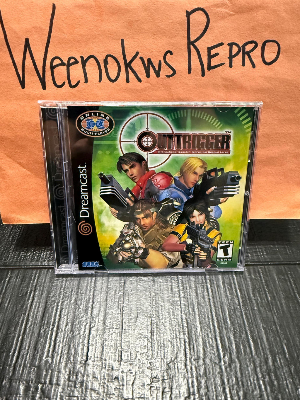 Outtrigger REPRODUCTION CASE No Disc! Dreamcast