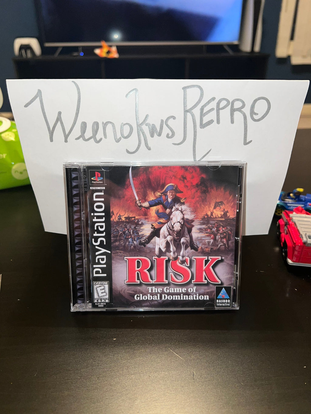 Risk REPLACEMENT CASE No Disc! Ps1