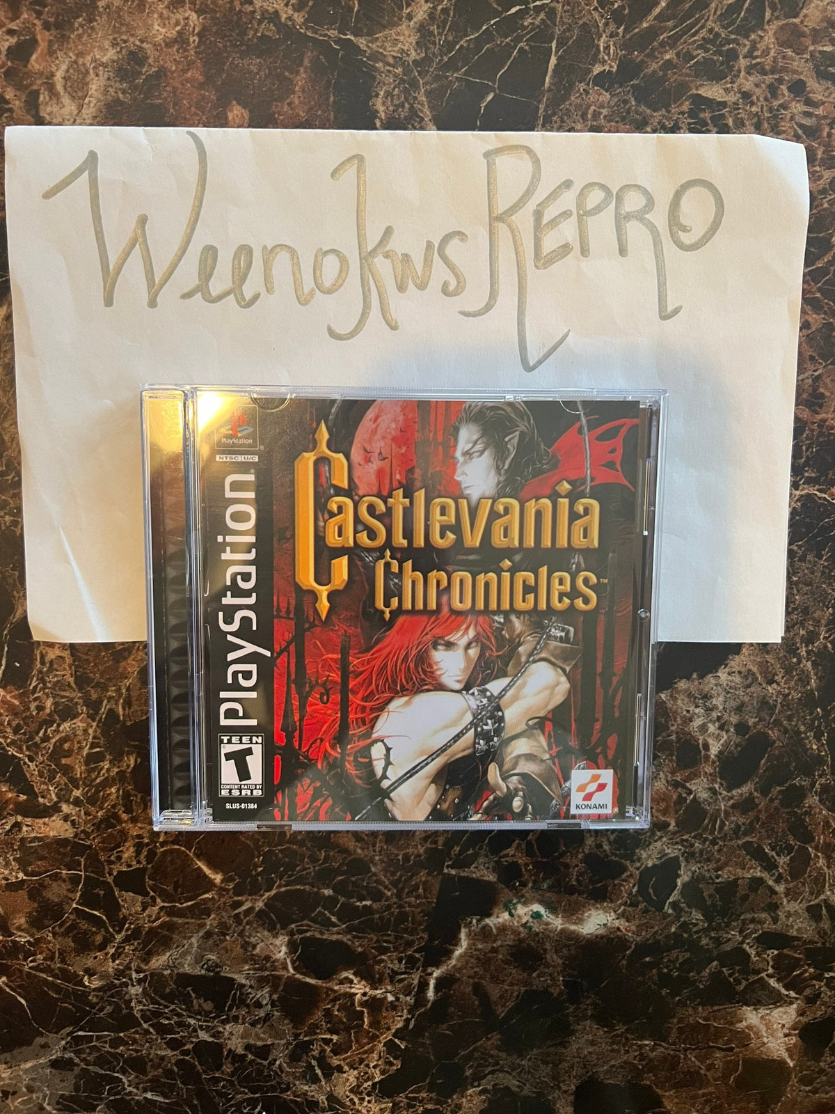 Castlevania Chronicles REPLACMENT CASE No Disc! Ps1