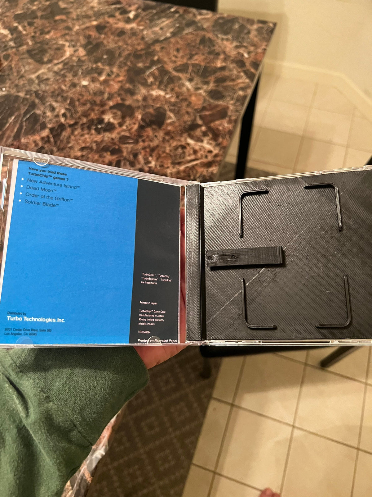 Splatterhouse REPRODUCTION Case No Game 3D Printed Turbo