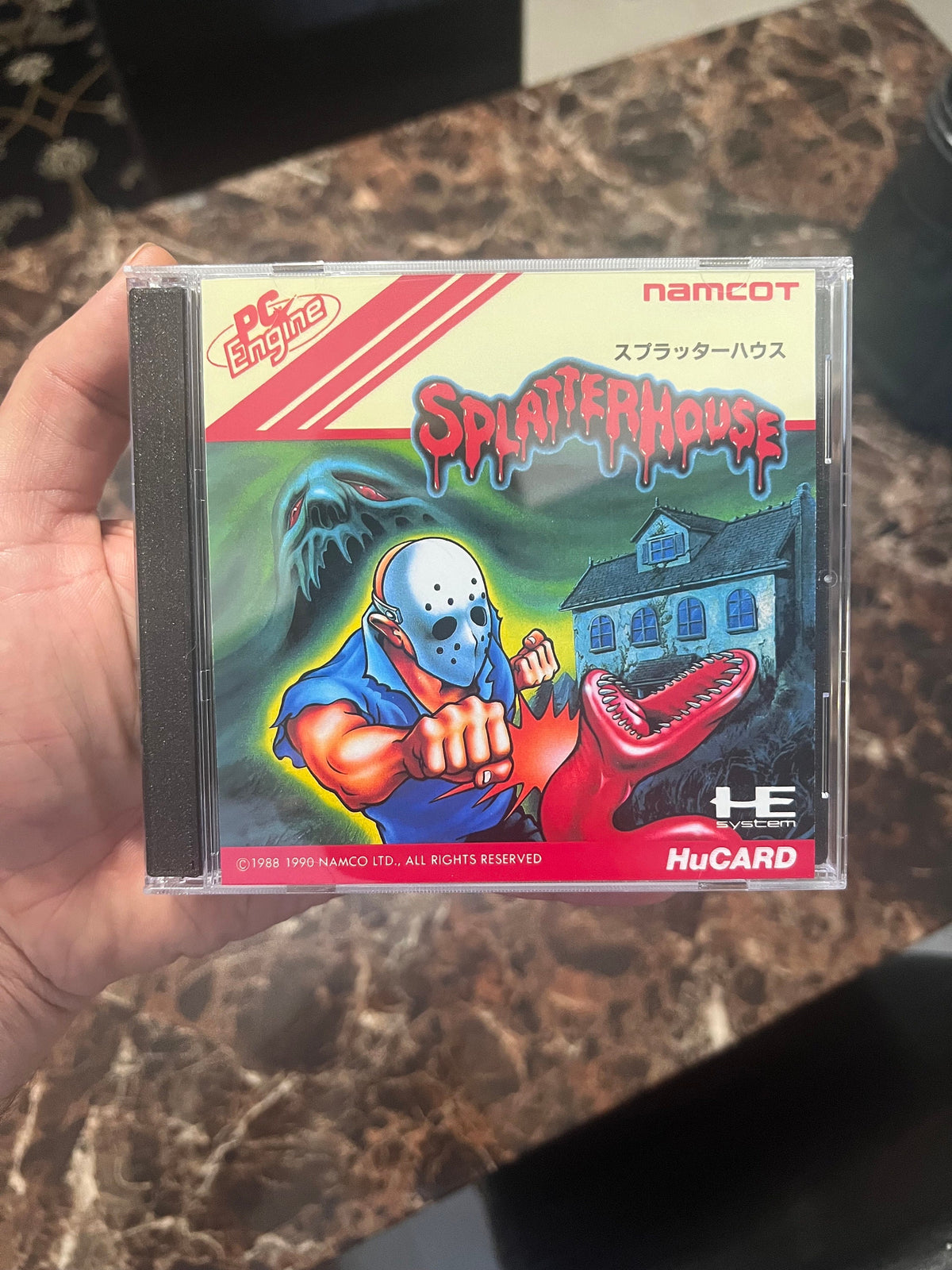Splatterhouse REPRODUCTION Case No Game 3D Printed Turbo Japan Version