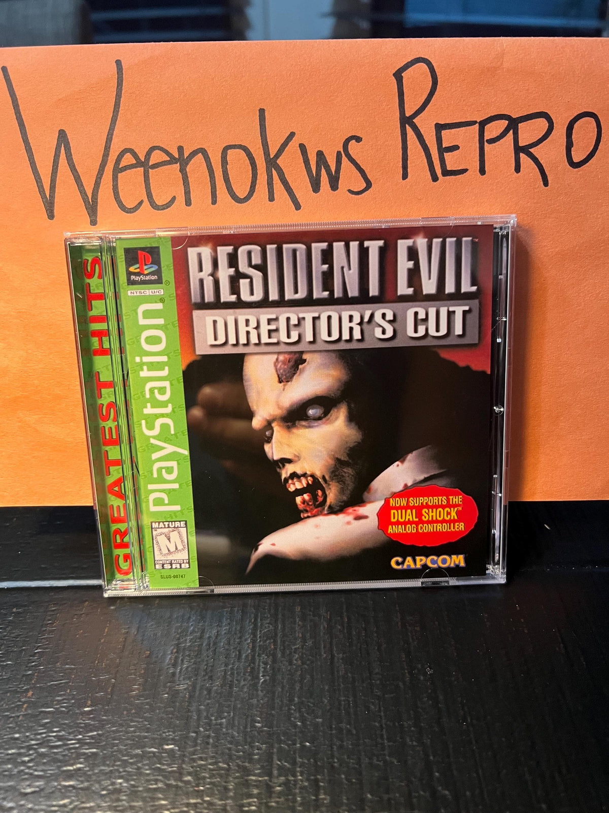 Resident Evil 1 Directors Cut Greatest Hits Version REPLACMENT CASE No Disc ps1