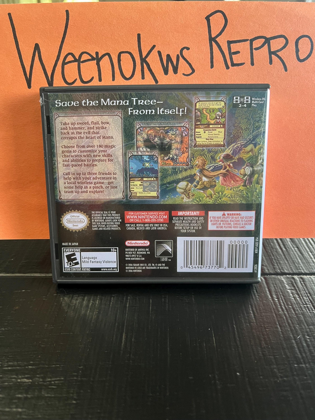 Children of Mana REPLACEMENT CASE No Game! Nintendo Ds