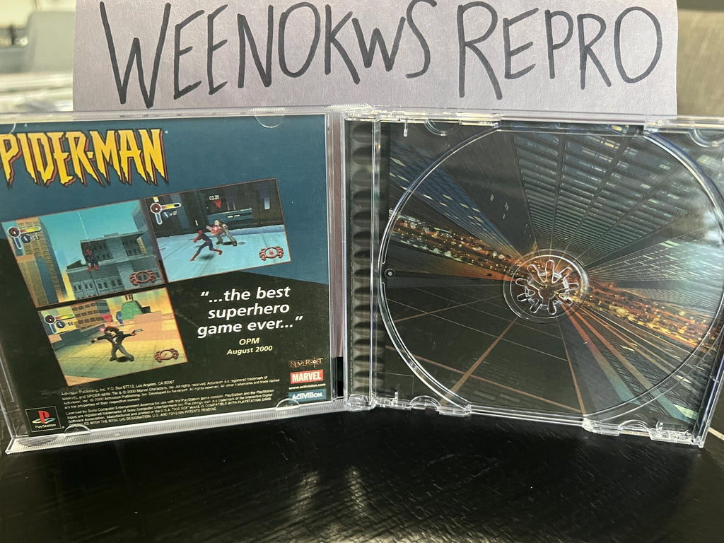 Spiderman REPLACMENT CASE No Disc ps1