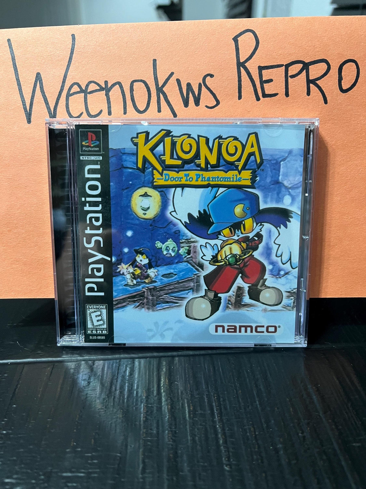 Klonoa Door to Phantomile REPLACMENT CASE No Disc! Ps1