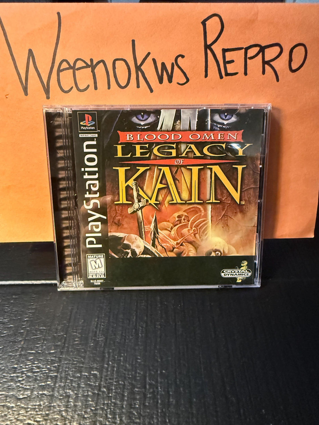 Legacy of Kain Blood Omen REPLACEMENT CASE No Disc ps1