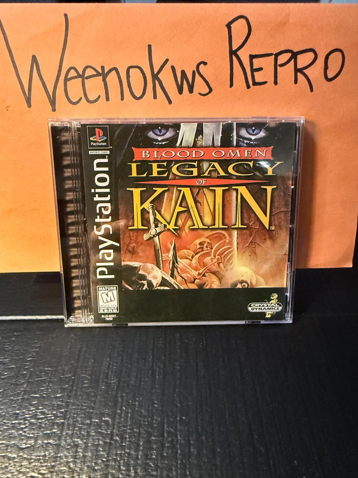 Legacy of Kain Blood Omen REPLACEMENT CASE No Disc ps1