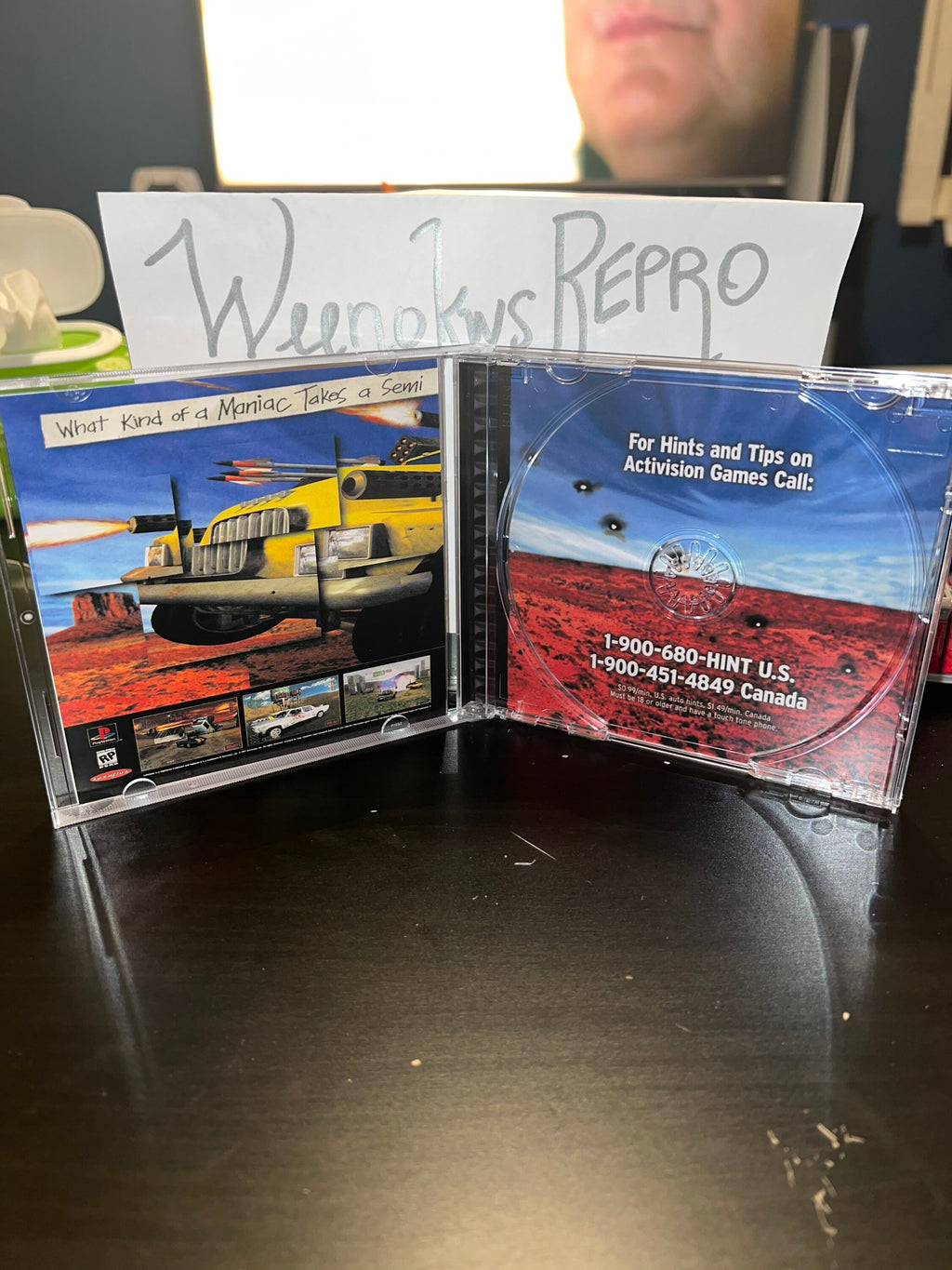 Vigilante 8 REPLACMENT CASE No Disc! Ps1