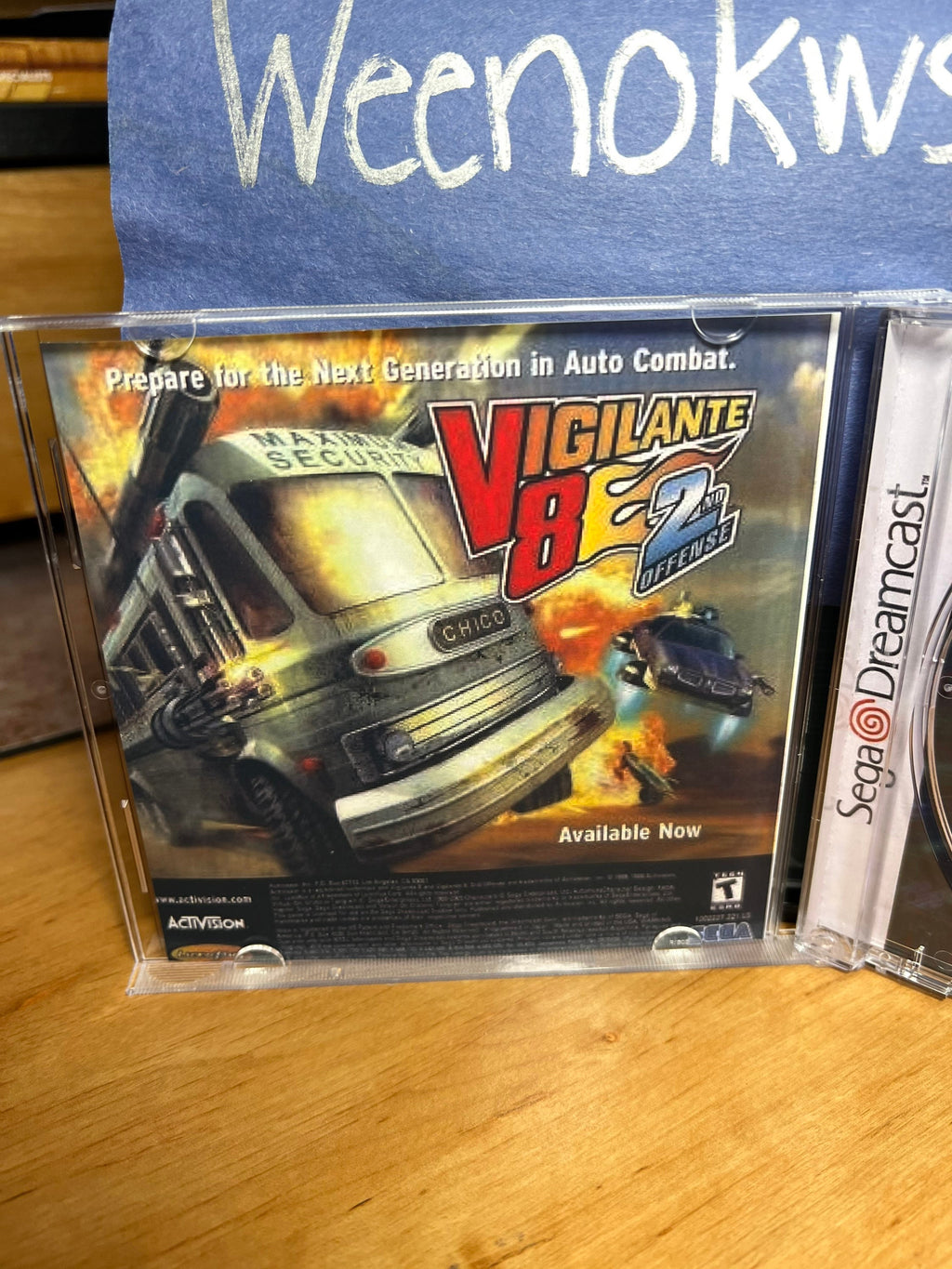 Cyber Troopers Virtual On Oratorio Tangram REPRODUCTION CASE No Disc Dreamcast