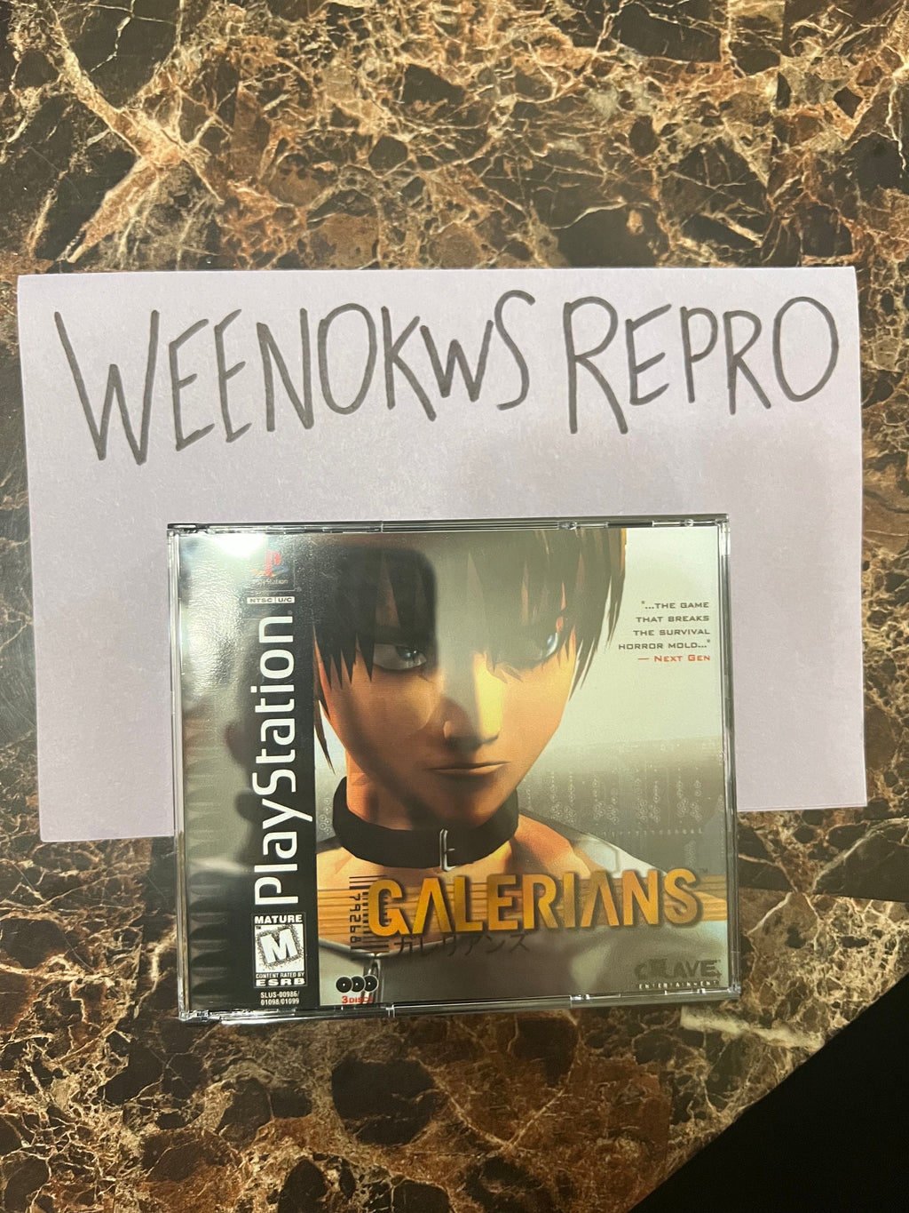 Galerians REPLACEMENT CASE No Disc ps1