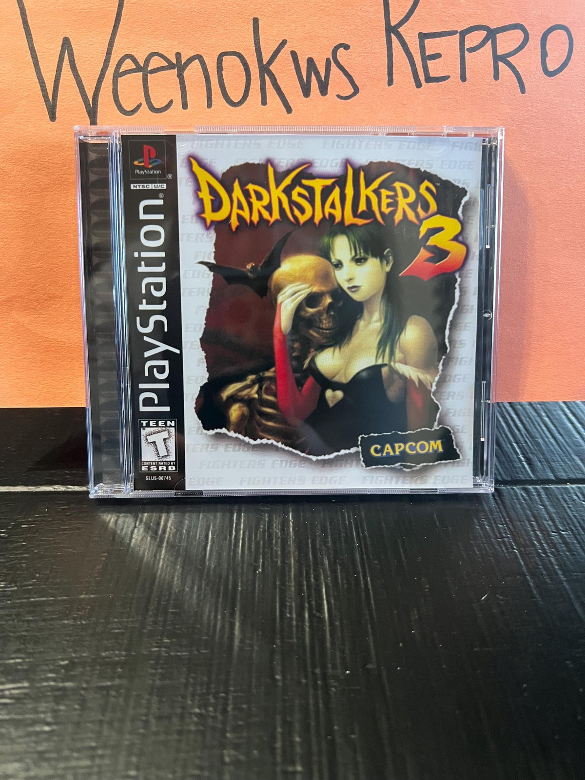 Darkstalkers 3 REPLACMENT CASE No Disc! Ps1