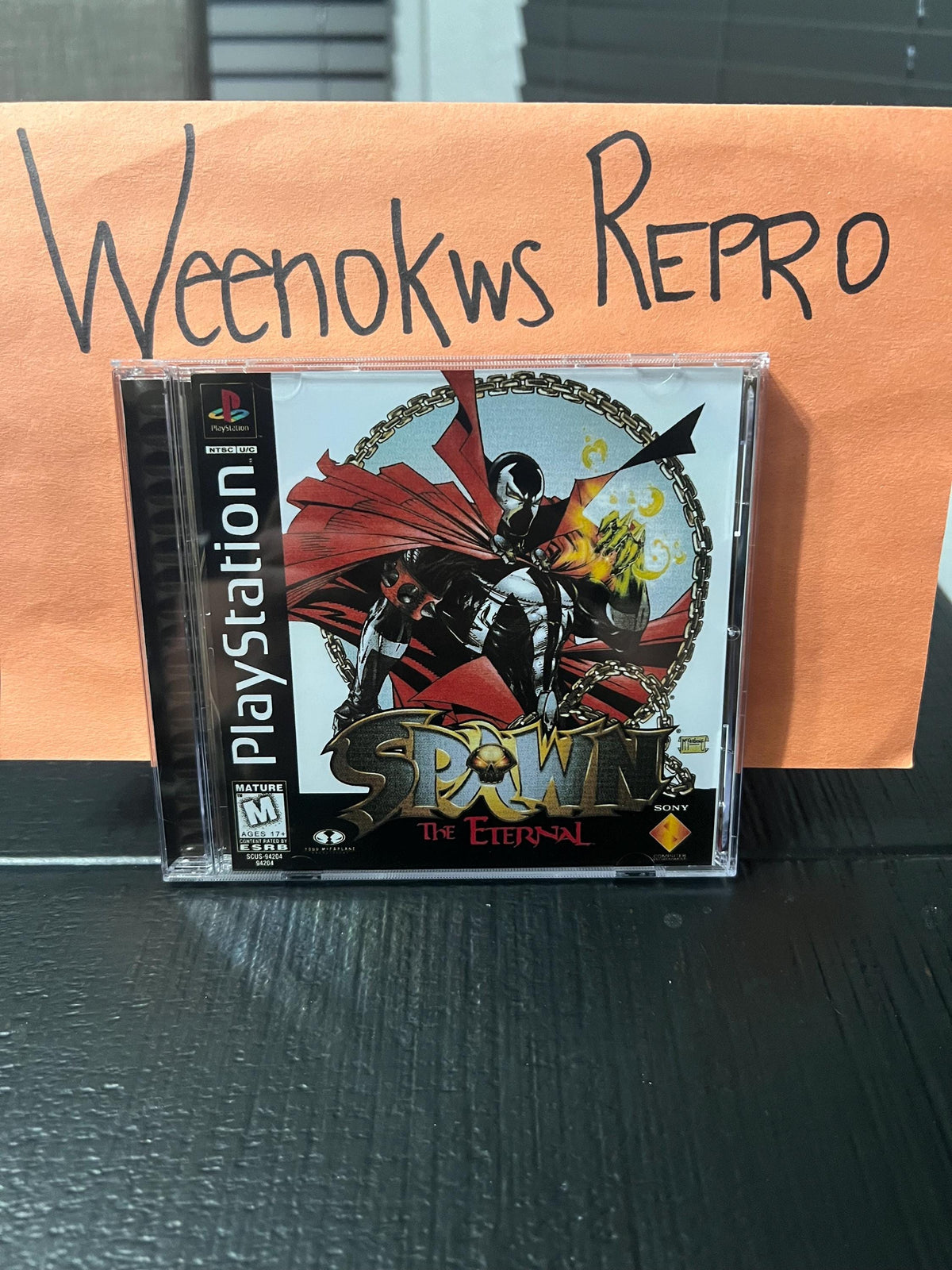 Spawn The Eternal REPLACEMENT CASE No Disc ps1