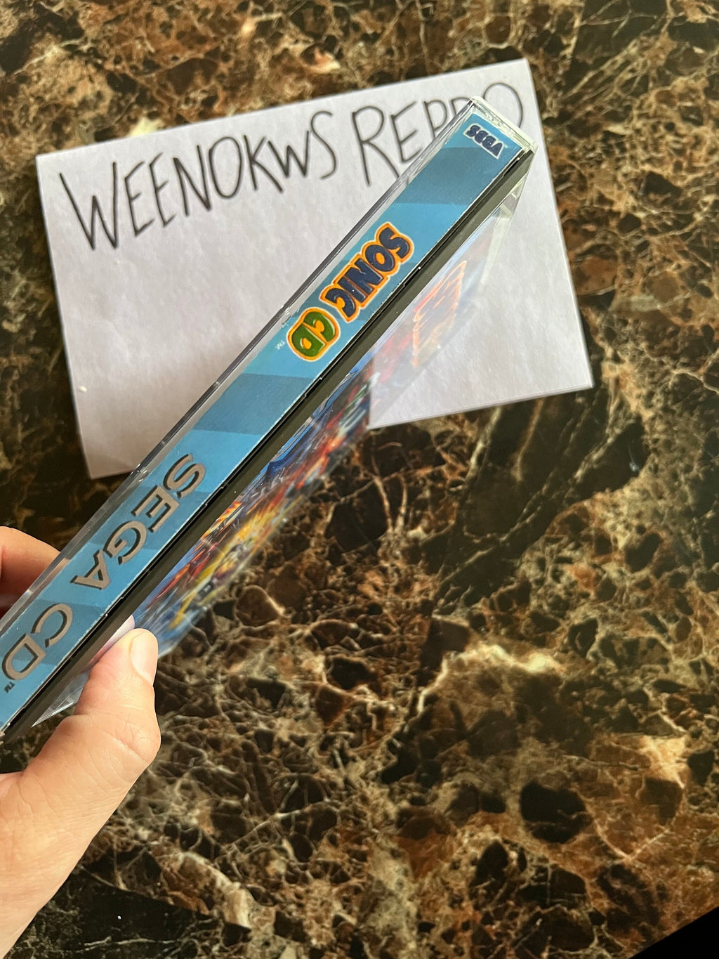 Sonic CD REPLACEMENT CASE No Disc! Sega Cd