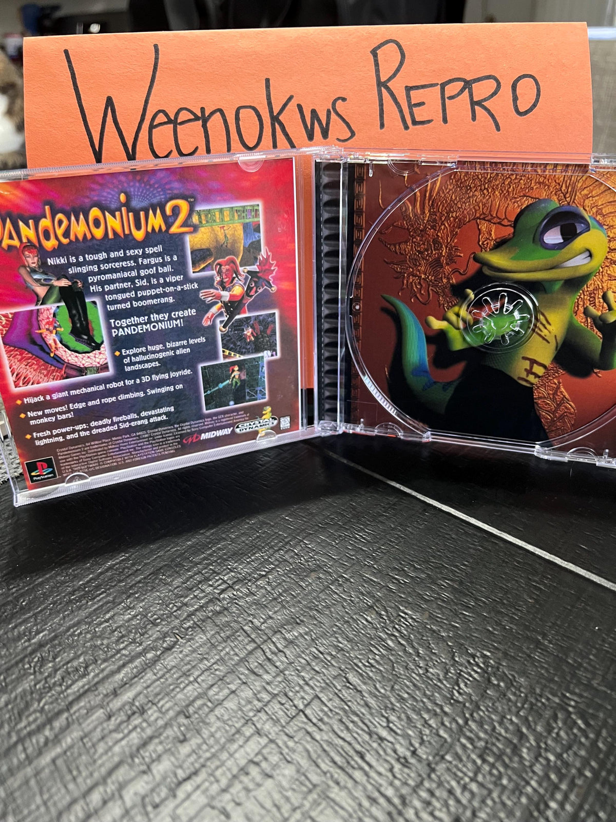 Gex 2 Enter the Gecko REPLACMENT CASE No Disc ps1