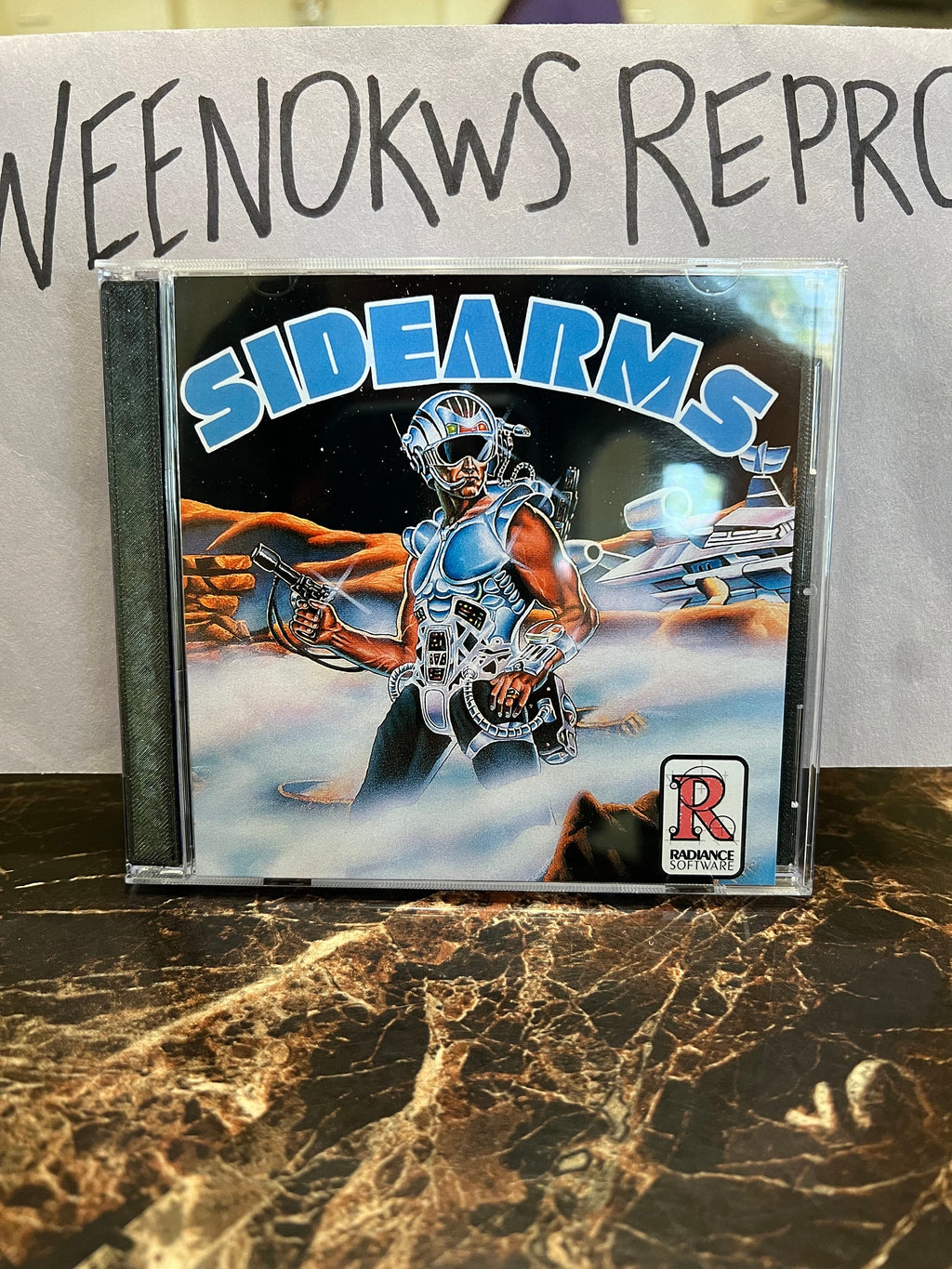 Sidearms REPRODUCTION Case No Game 3D Printed Turbo Grafx