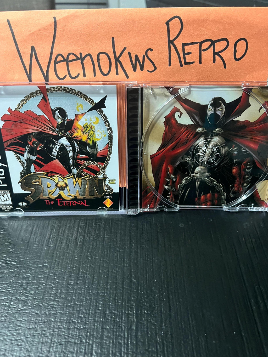 Spawn The Eternal REPLACEMENT CASE No Disc ps1