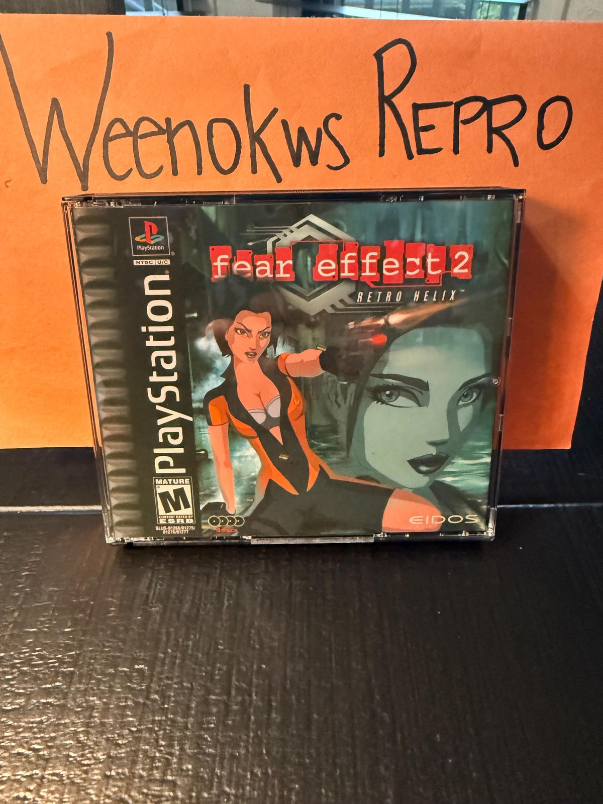 Fear effect 2 REPLACMENT CASE No Disc ps1