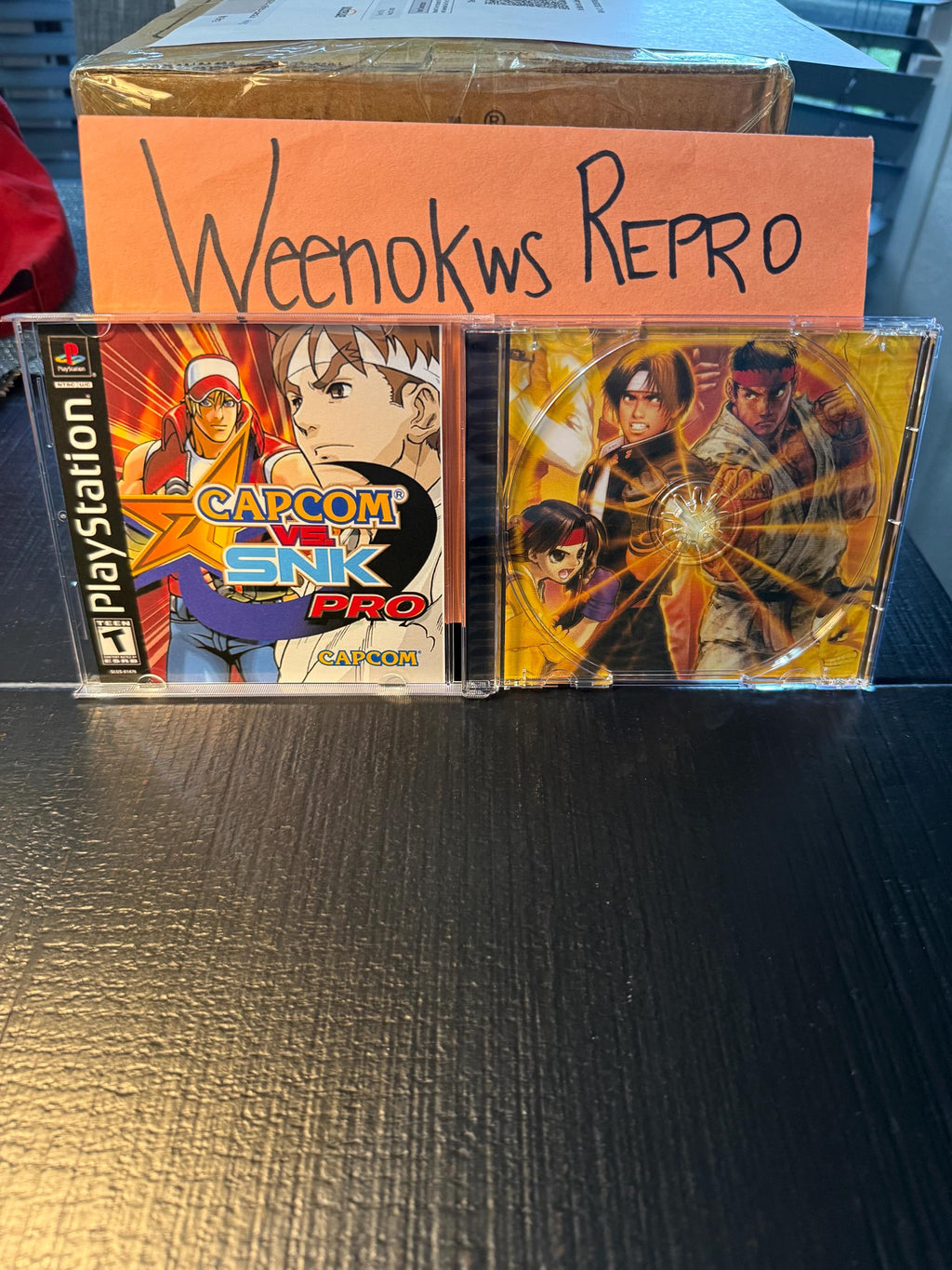 Capcom Vs. SNK Pro REPLACMENT CASE No Disc!! Ps1