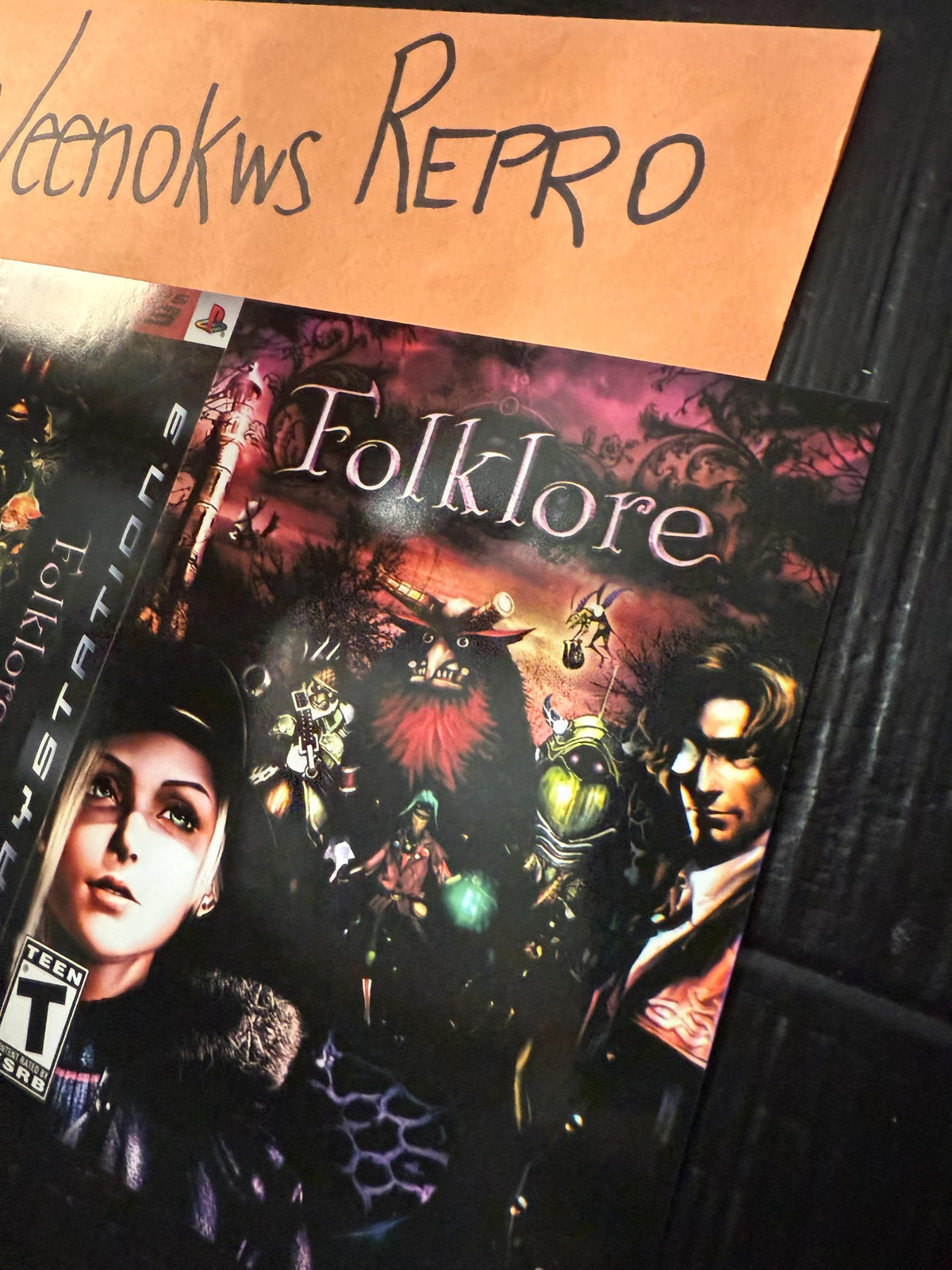 Folklore REPLACEMENT Artwork Only No Case! Ps3