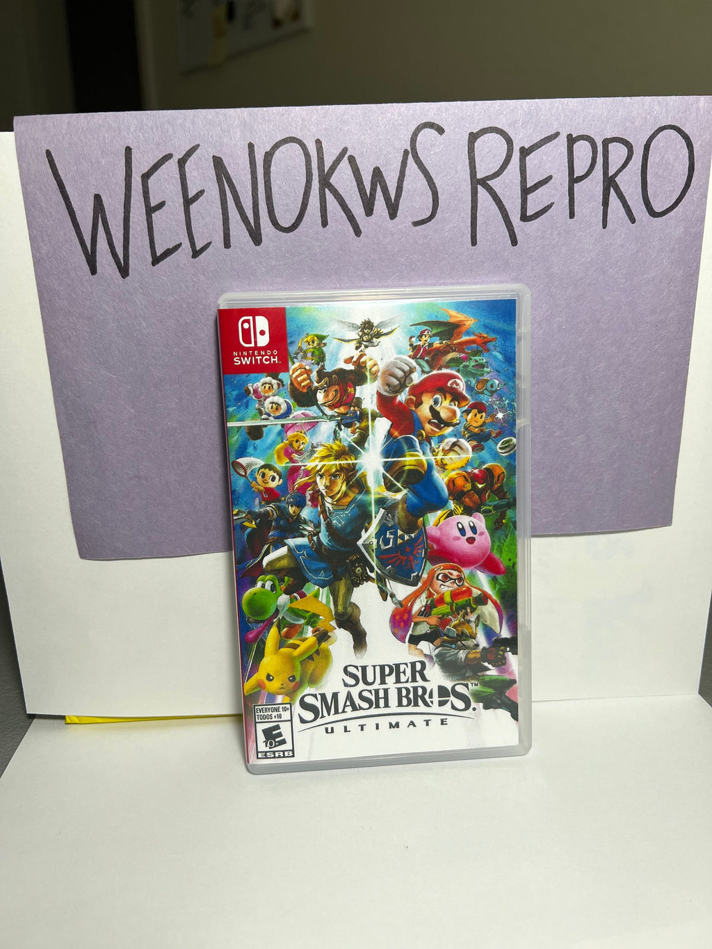 Super Smash Bros Ultimate REPLACEMENT CASE No Game! Nintendo Switch