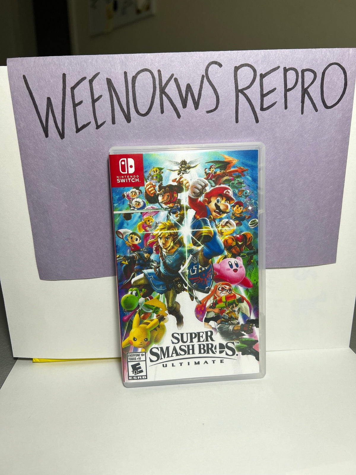 Super Smash Bros Ultimate REPLACEMENT CASE No Game! Nintendo Switch