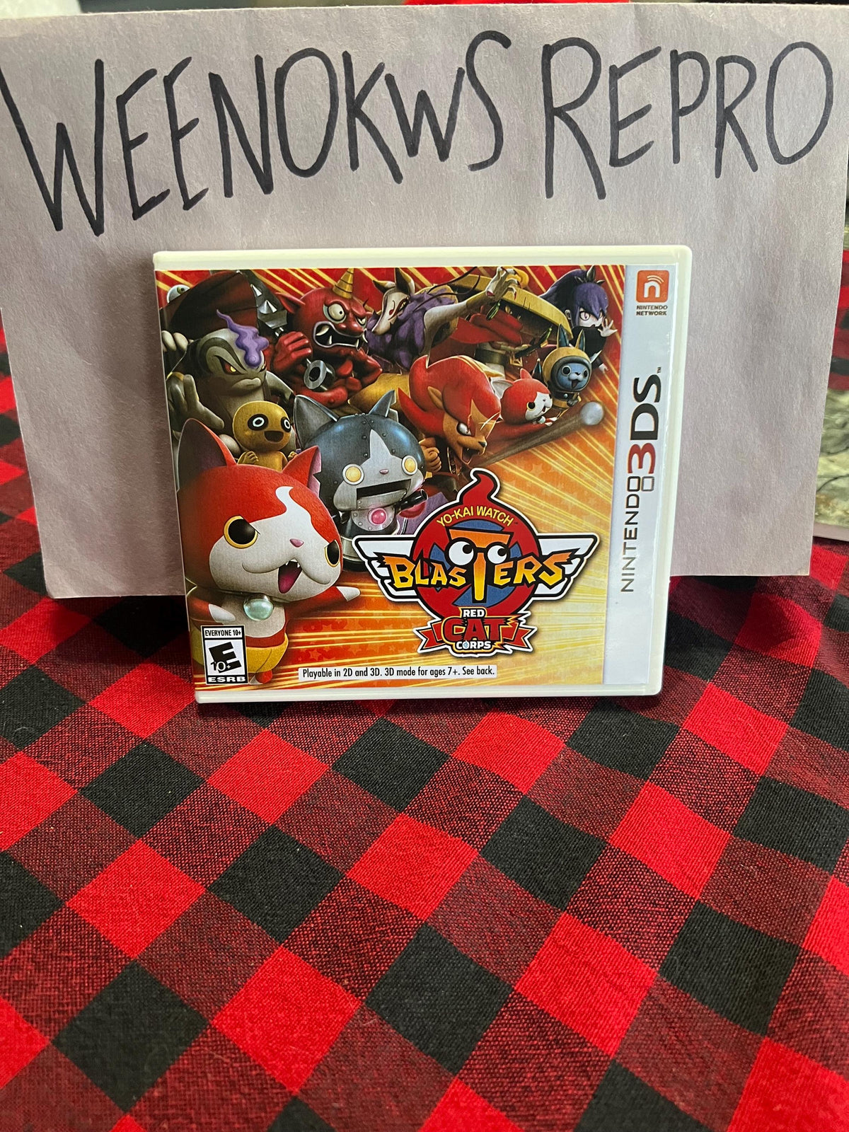 Yo Kai Watch Blasters Red Cat Corps REPLACEMENT CASE No Game! Nintendo 3ds