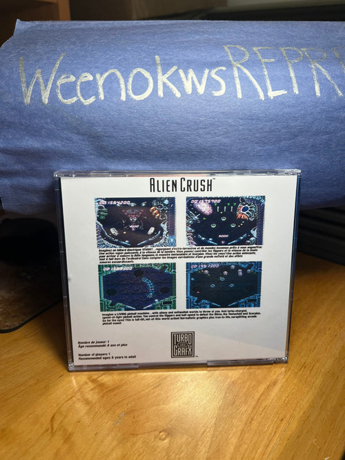 Alien Crush REPRODUCTION CASE No Game! TurboGrafx