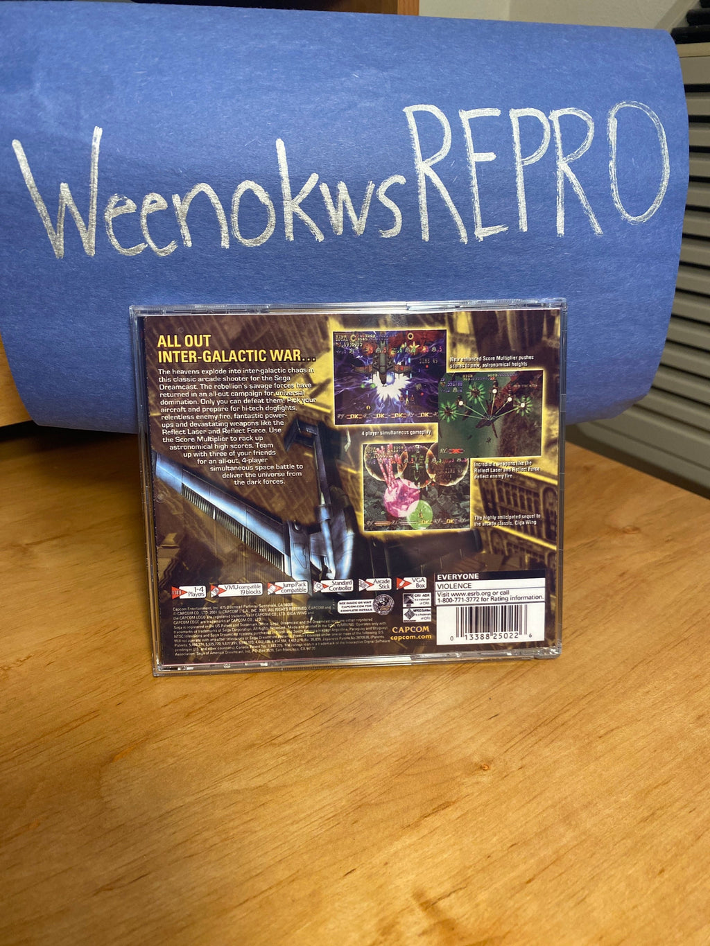 Giga Wing 2 REPRODUCTION CASE No Disc Dreamcast