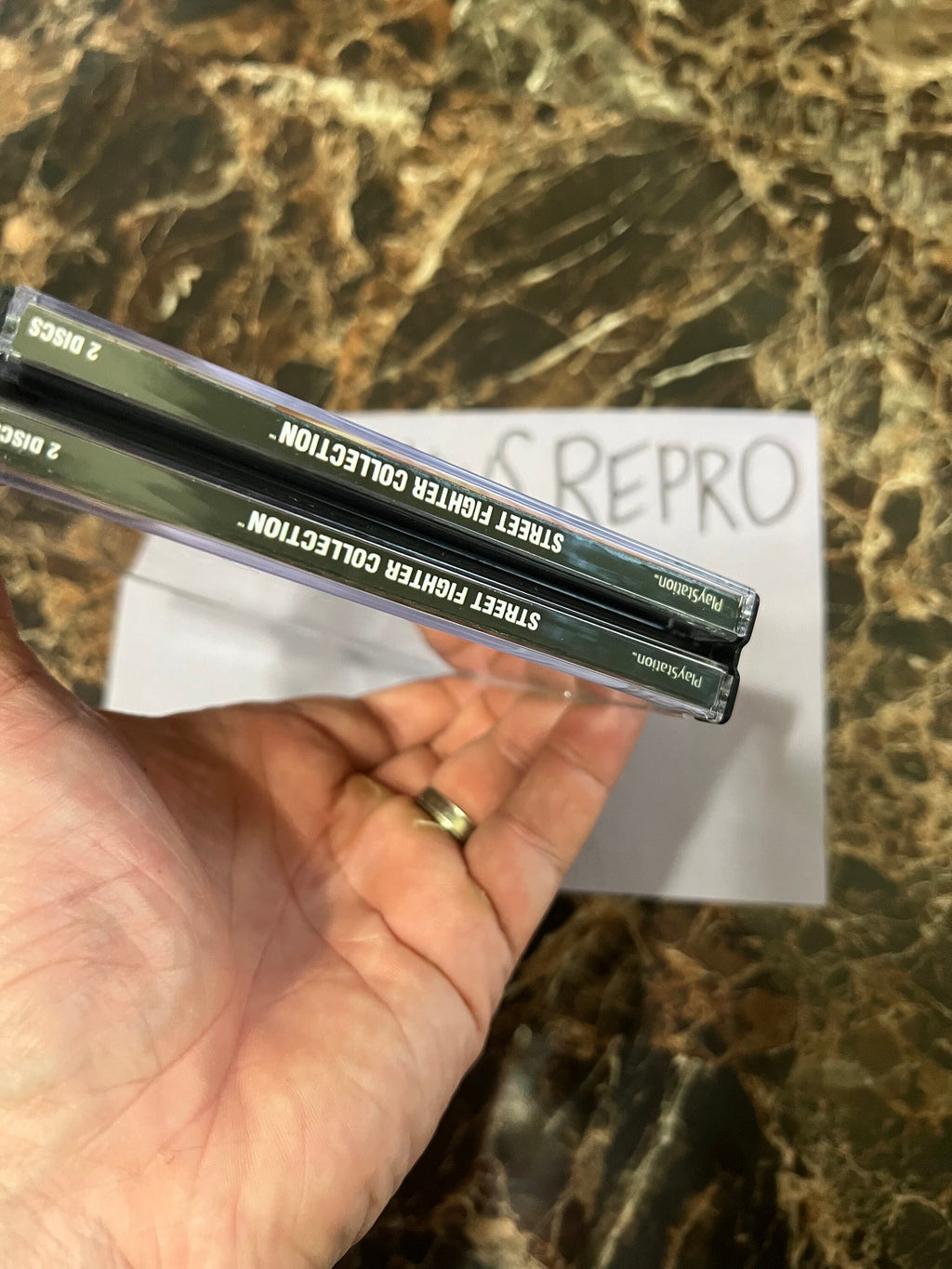 Street Fighter Collection REPLACEMENT CASE No Disc! Ps1 Thick Double Disc
