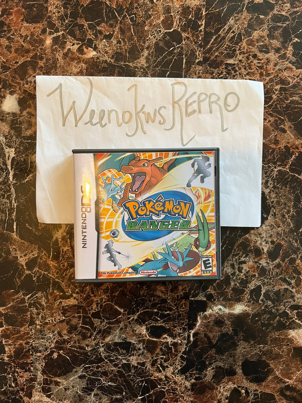 Pokémon Pokemon Ranger REPLACEMENT CASE No Game! Nintendo Ds