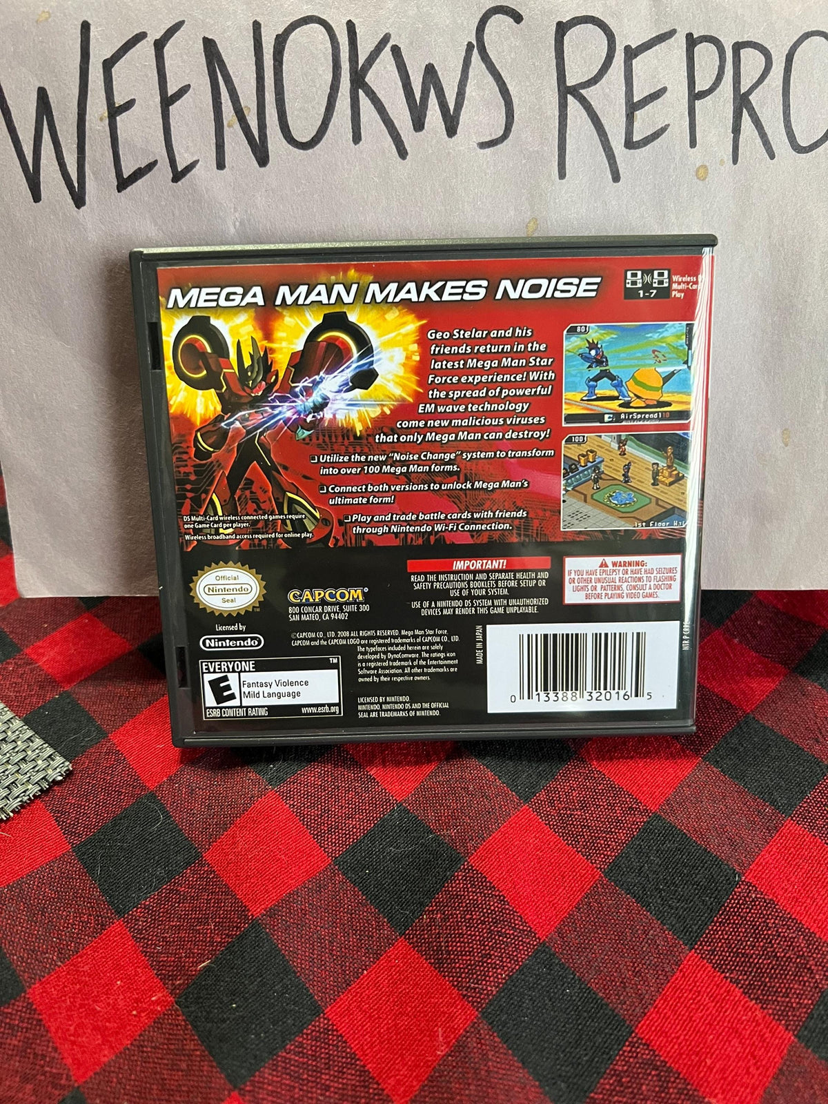 MegaMan Starforce 3 Red Joker REPLACEMENT CASE No Game! Nintendo DS
