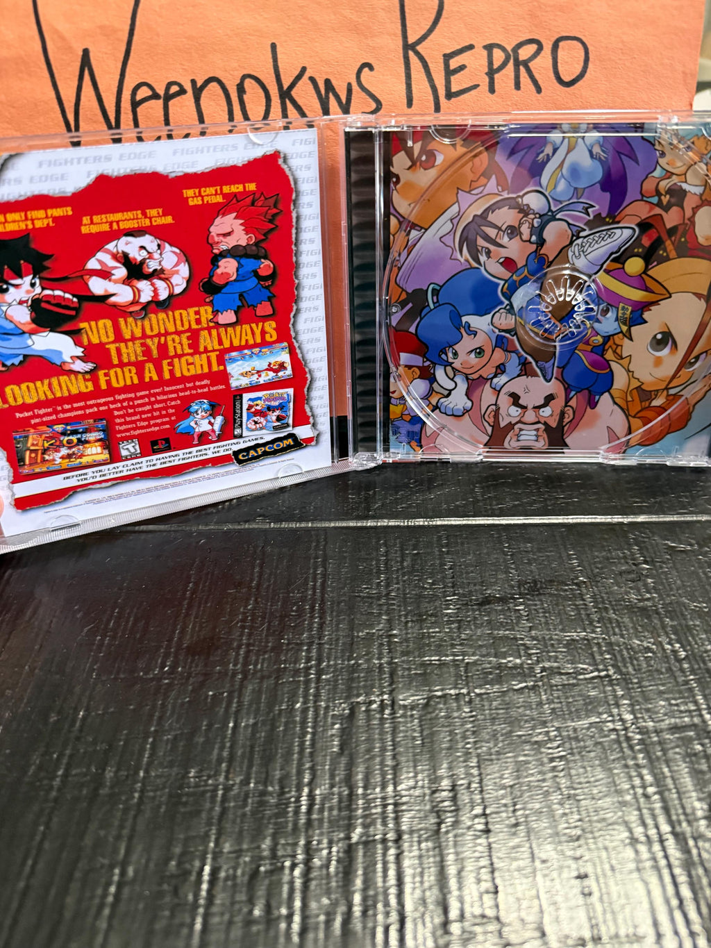 Pocket Fighter REPLACEMENT CASE No Disc! Ps1