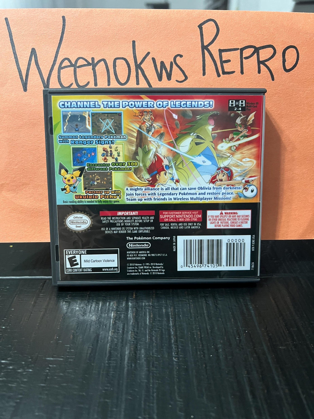 Pokémon Pokemon Ranger Guardian of Signs REPLACEMENT CASE No Game! Nintendo Ds