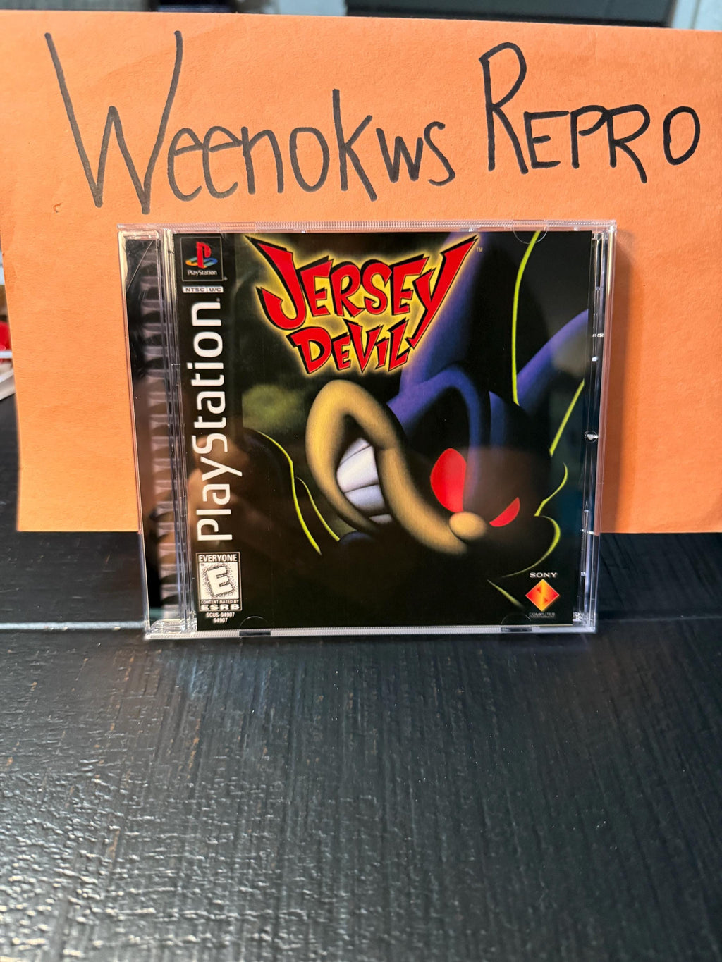 Jersey Devil REPLACEMENT CASE No Disc Ps1