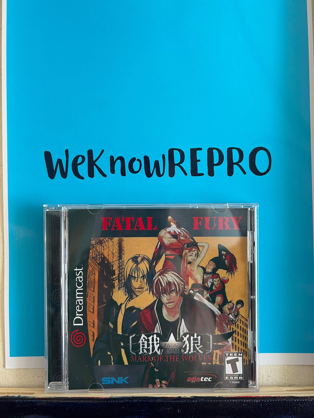 Fatal Fury Mark of the Wolves REPRODUCTION CASE No disc Dreamcast