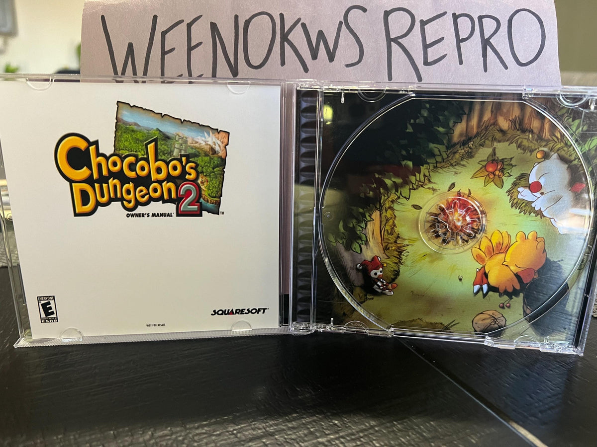 Chocobos Dungeon 2 REPLACEMENT CASE No Game! Ps1