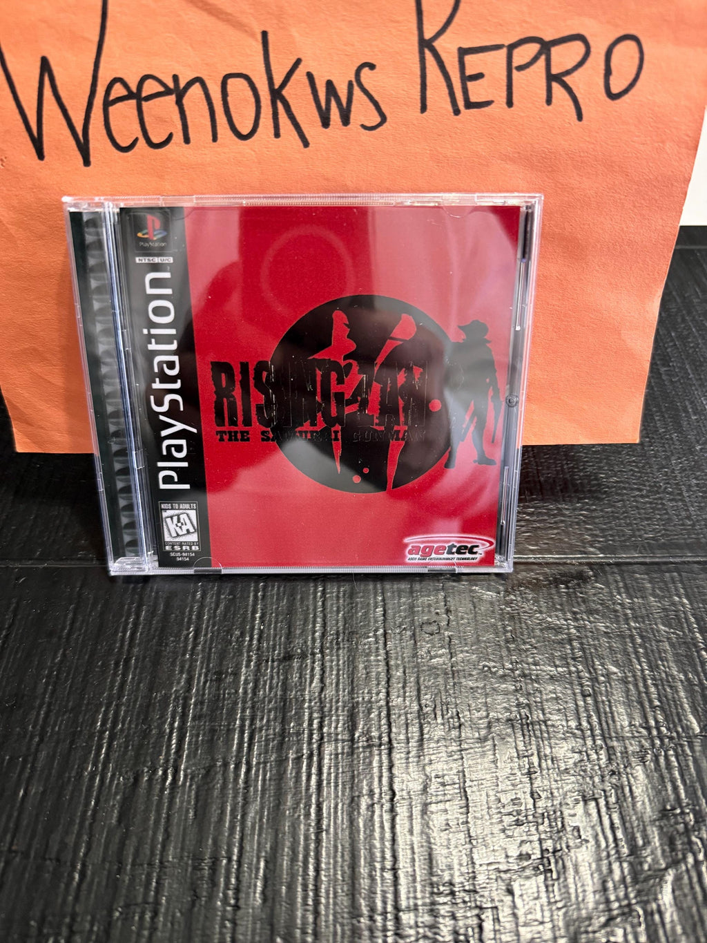Rising Zan The Samurai Gunman REPLACMENT CASE No Disc! Ps1