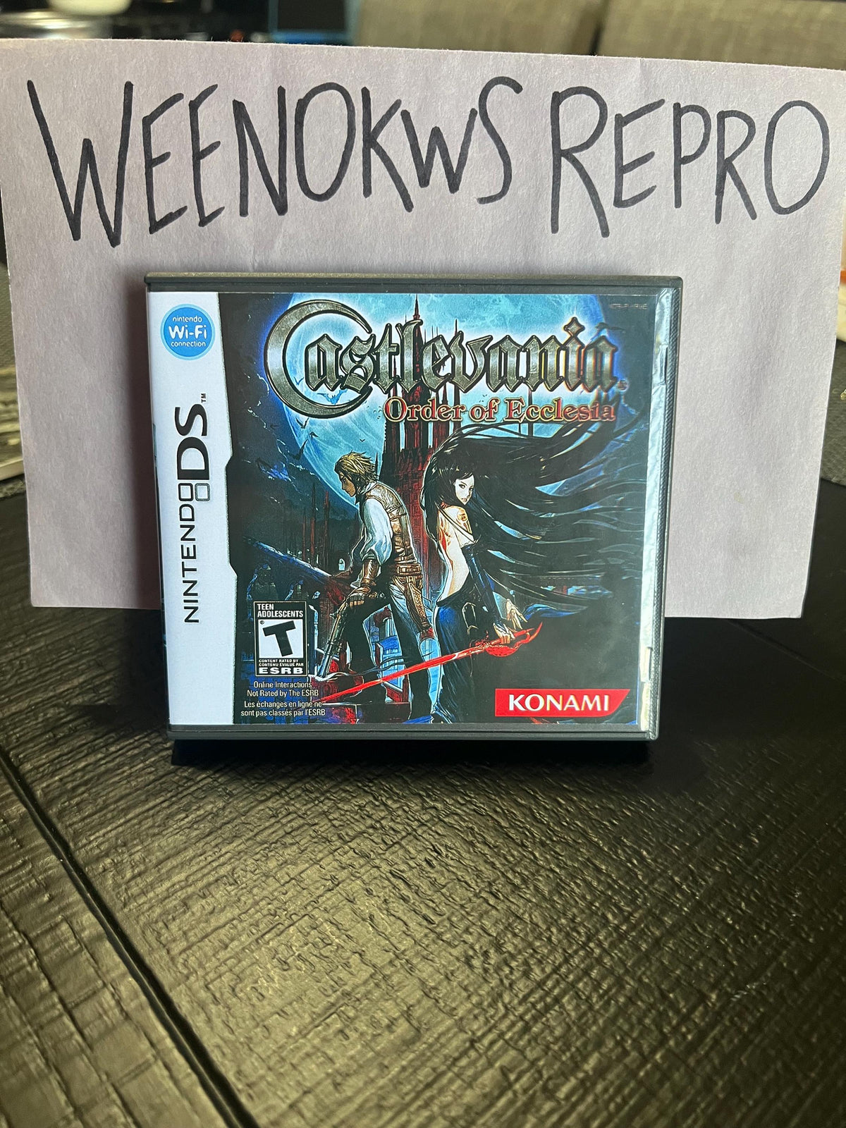 Castlevania Order of Ecclesia REPLACEMENT CASE No Game! Nintendo Ds