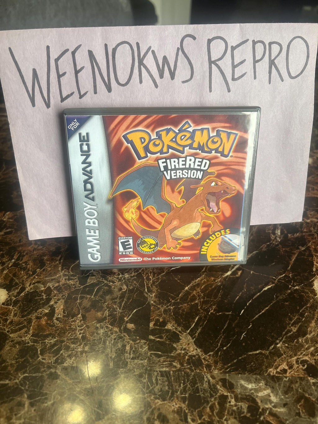Pokémon Pokemon Fire Red REPLACEMENT CASE No Game! Nintendo Gameboy Advance